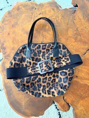 Elizabeth Arden Leopard Print Tote PLUS matching Belt